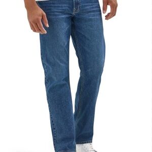 Wrangler Men's Relaxed Boot Jeans in Medium Blue 32WX34L Denim